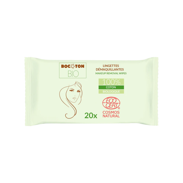 Bocoton | Lingettes démaquillantes bio x20