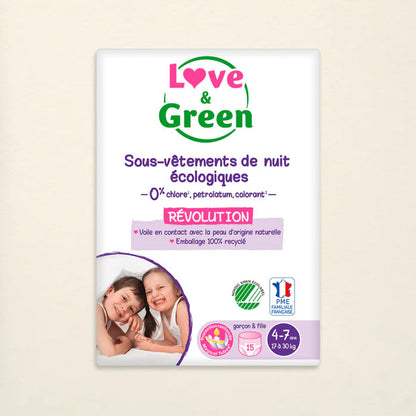 Love and Green | Sous-vêtements de nuit enfant écologiques T1