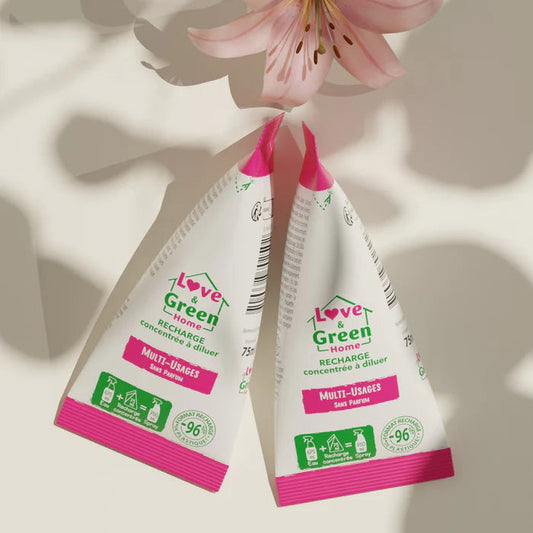 Love and Green | Spray multi-usage sans parfum - Recharge concentrée