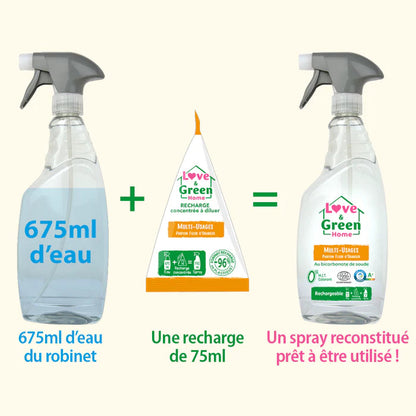 Love and Green | Spray multi-usage parfum fleur d'oranger  - Recharge concentrée
