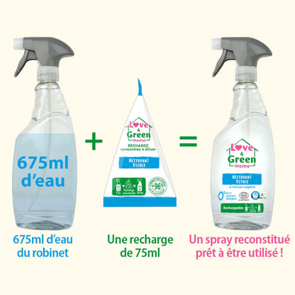 Love and Green | Spray vitres - Recharge concentrée
