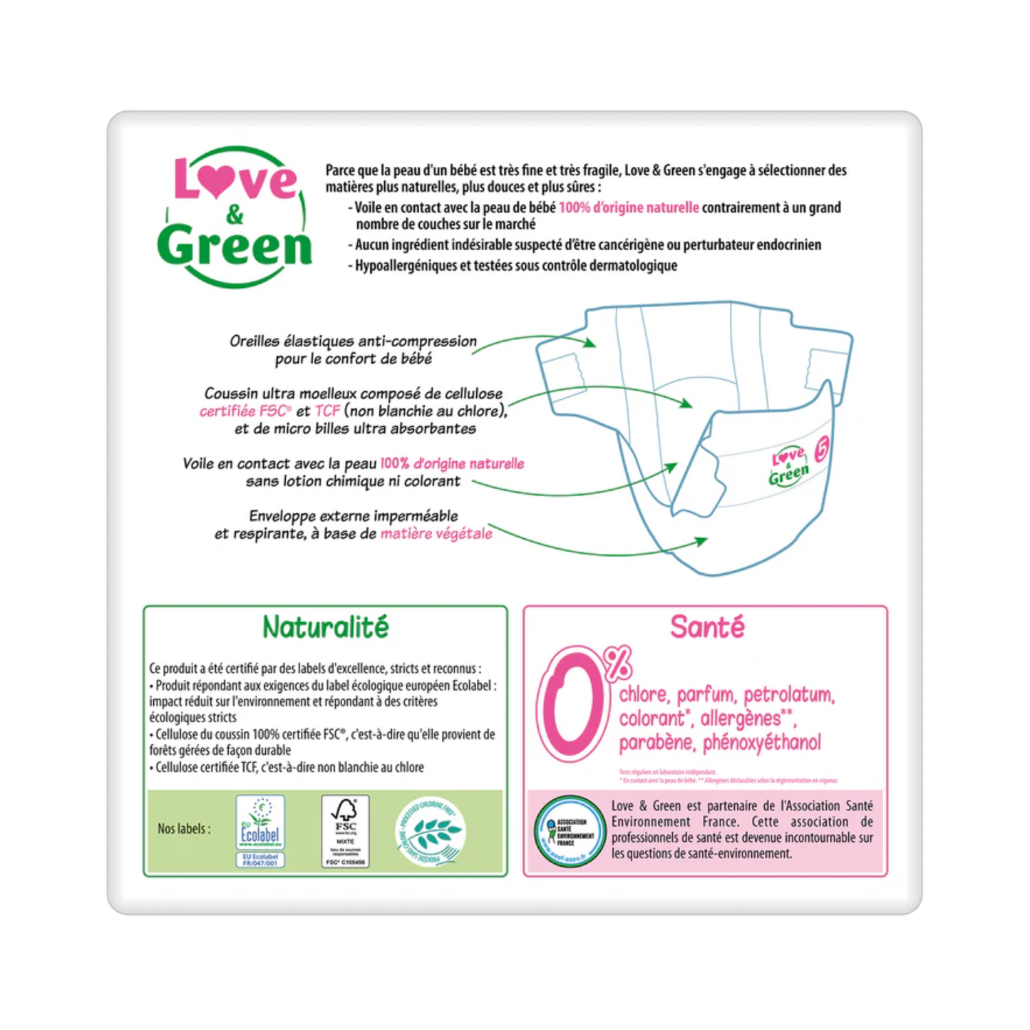 Love and Green | Couches écologiques T5