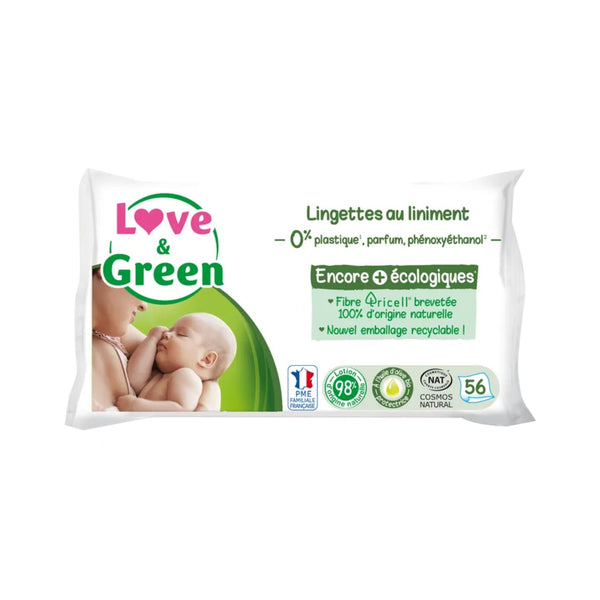 Love and Green | Lingettes écologiques au liniment