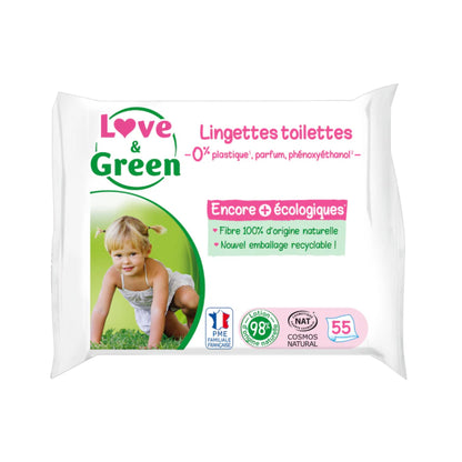 Love and Green | Lingettes toilettes écologiques