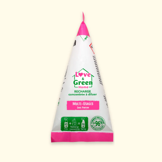 Love and Green | Spray multi-usage sans parfum - Recharge concentrée