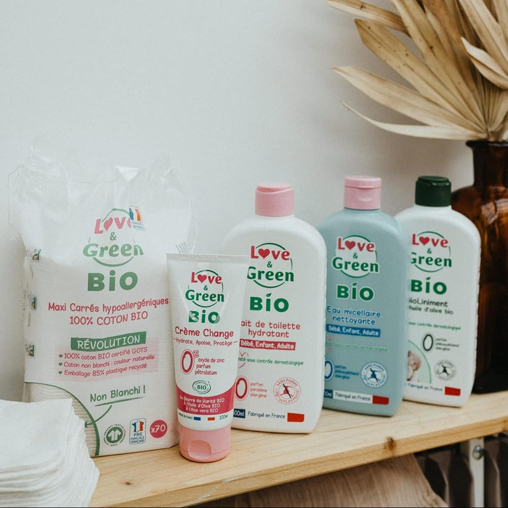 Love and Green | Lait de toilette hydratant bio