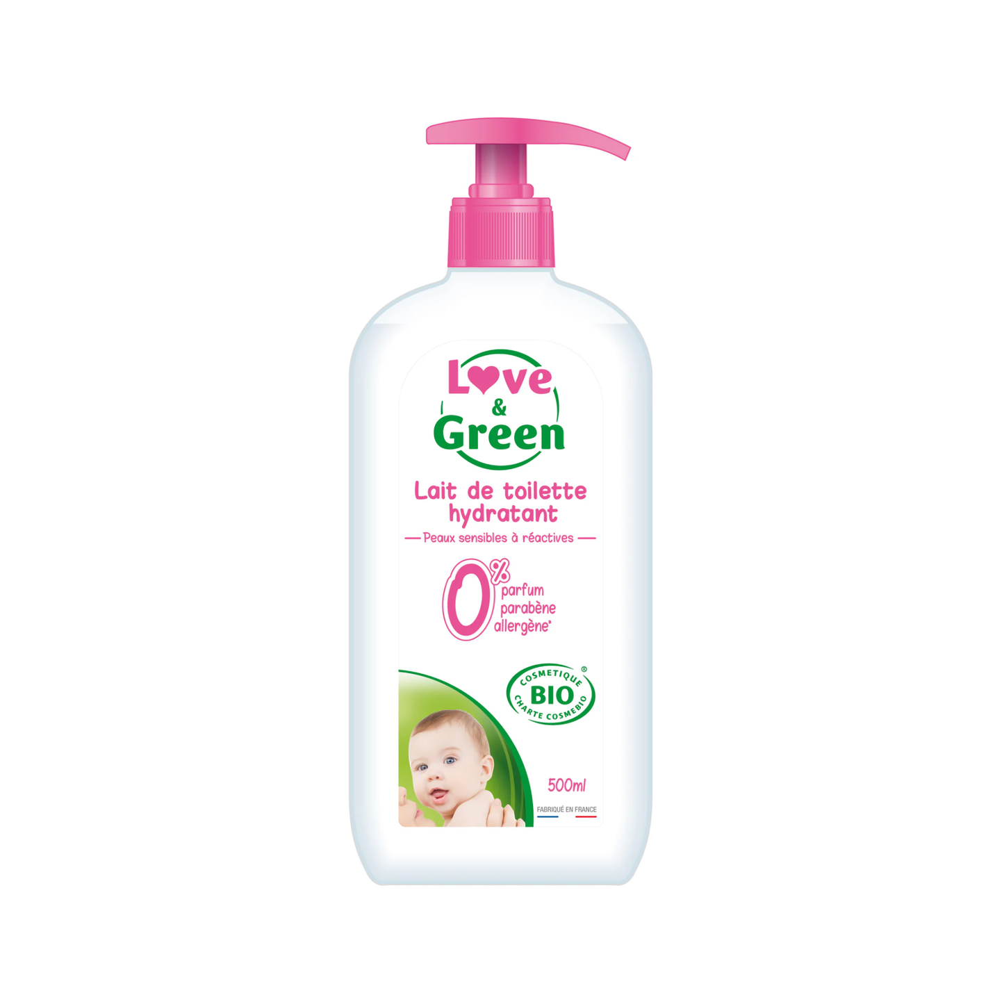 Love and Green | Lait de toilette hydratant bio