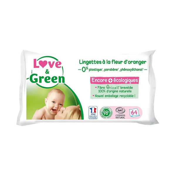 Love and Green | Lingettes écologiques à la fleur d’oranger bio