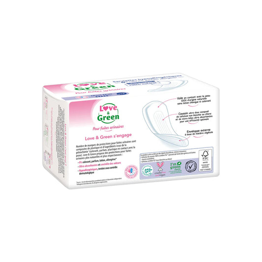 Love and Green | Serviettes pour fuites urinaires Nuit