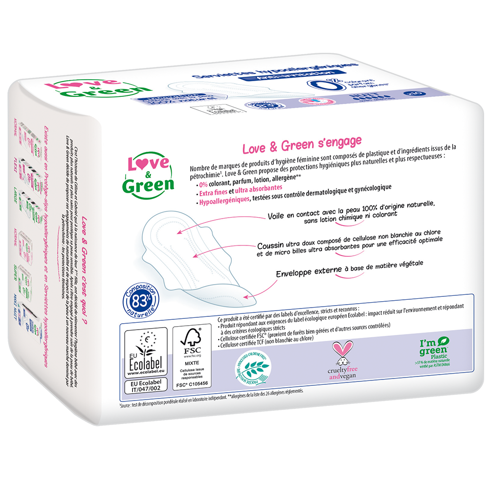 Love and Green | Serviettes écologiques Nuit