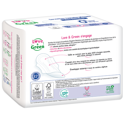 Love and Green | Serviettes écologiques Nuit