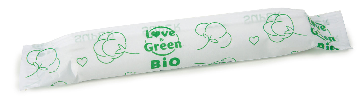 Love and Green | Tampons 100% coton BIO avec applicateur - Super